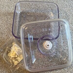 FoodSaver Quick Marinator Vacuum Canister Square Clear